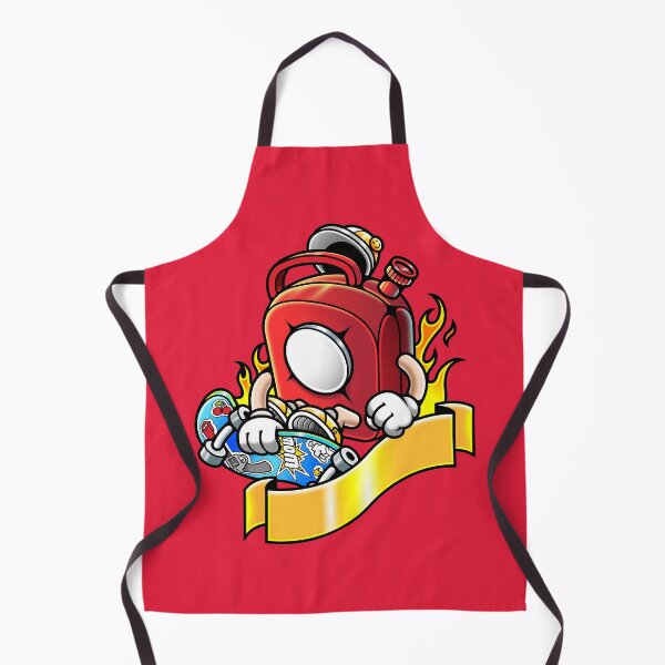 Item preview, Cool Red Gas Can Skateboard Cartoon designed and sold by Lexkon Liu's art.