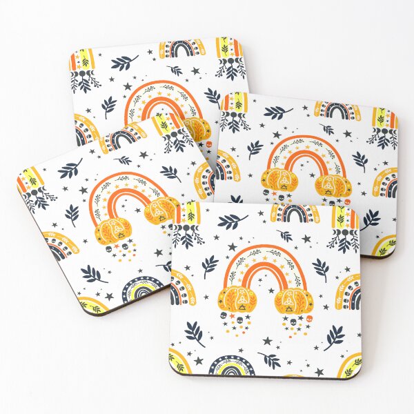 Item preview, Halloween Colorful Rainbows And Decorative Pumpkins Pattern designed and sold by DEC02.