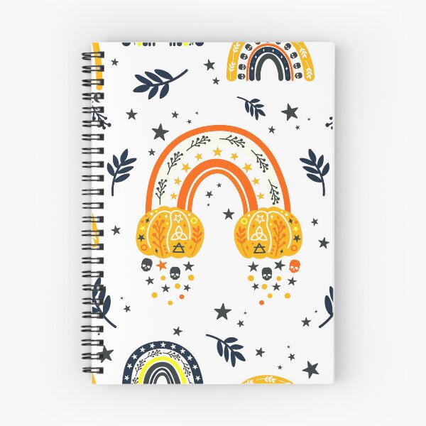 Item preview, Halloween Colorful Rainbows And Decorative Pumpkins Pattern designed and sold by DEC02.