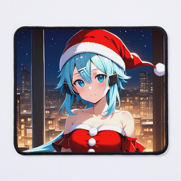 Item preview, Sinon Sword Art Online Santa Dress City Lights designed and sold by SubtextandSass.