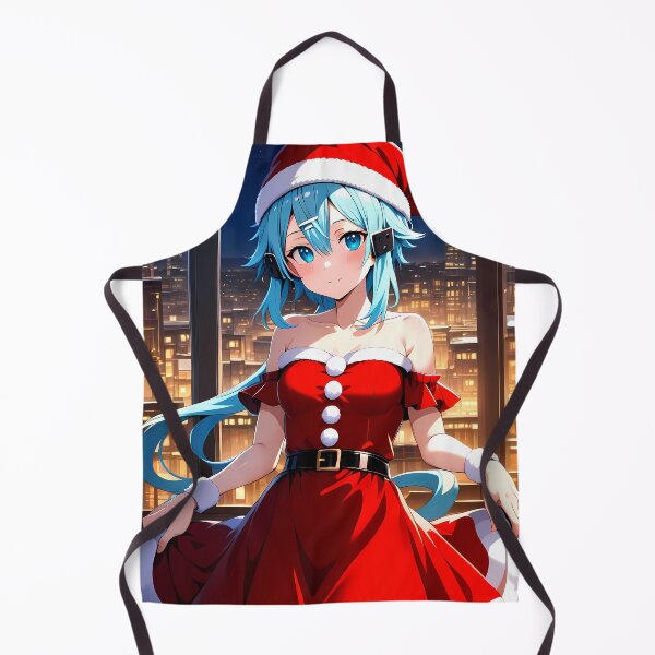 Item preview, Sinon Sword Art Online Santa Dress City Lights designed and sold by SubtextandSass.