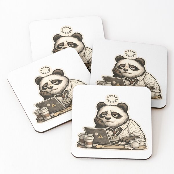 Item preview, Low Battery Society Panda Badge - Emotional Buffering Division Logo designed and sold by WorkXPlay.