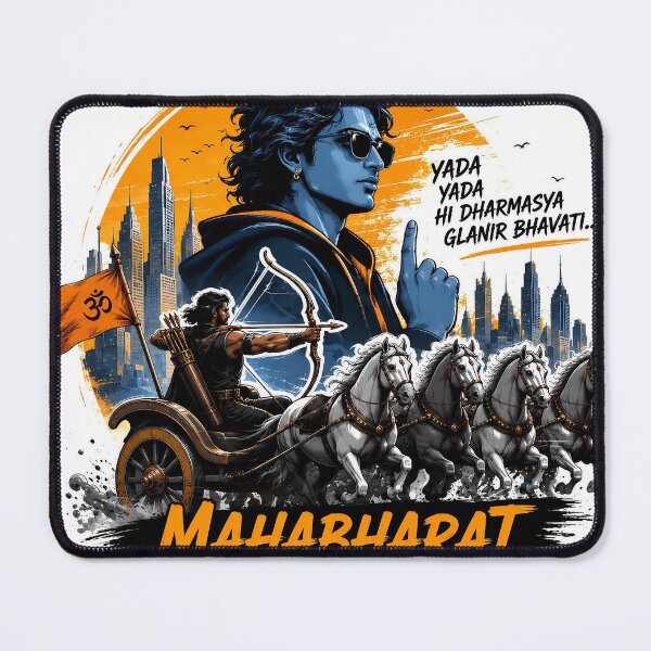 Item preview, Modern Mahabharat Krishna Sticker designed and sold by KreativeSpace.
