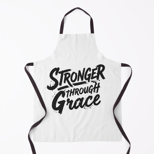 Item preview, Stronger Through Grace Bold Brush Lettering designed and sold by Verse & Vibes.
