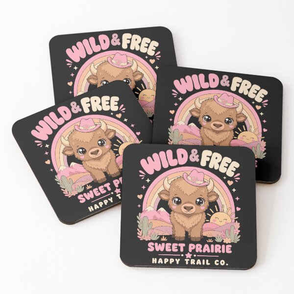 Item preview, Wild and Free Cute Cowgirl Bison Sweet Prairie designed and sold by JasKei-Designs.