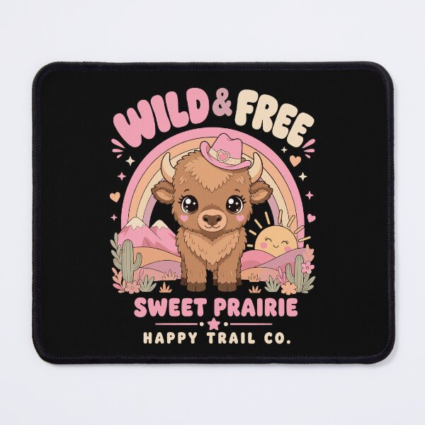 Item preview, Wild and Free Cute Cowgirl Bison Sweet Prairie designed and sold by JasKei-Designs.