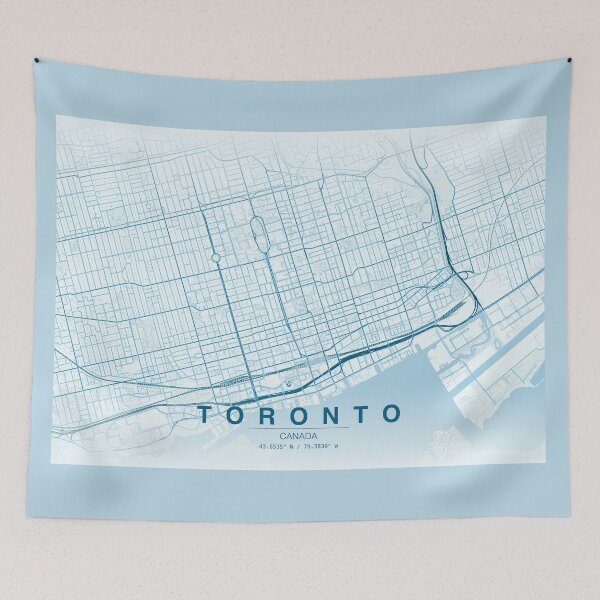 Item preview, Toronto, Ontario Canada Map designed and sold by Roxane Bay.