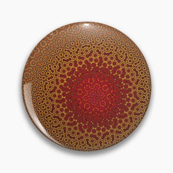 Item preview, Crimson Bullseye Pattern designed and sold by Shy Fractal Designs.