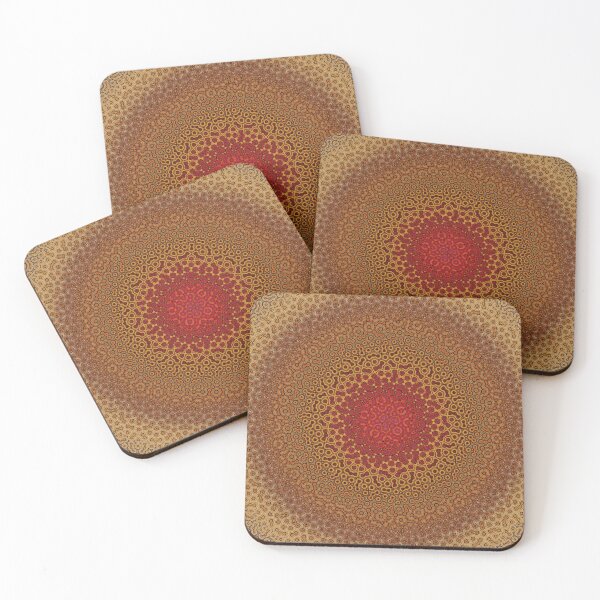 Item preview, Crimson Bullseye Pattern designed and sold by Shy Fractal Designs.