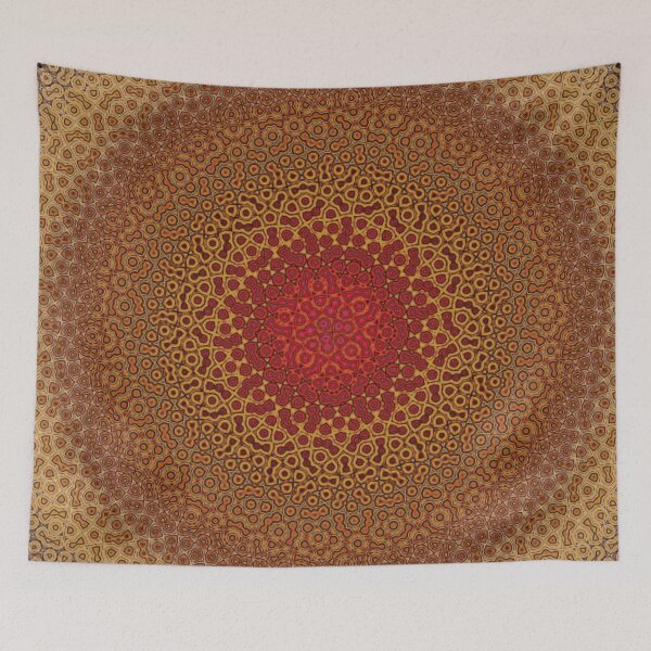 Item preview, Crimson Bullseye Pattern designed and sold by Shy Fractal Designs.