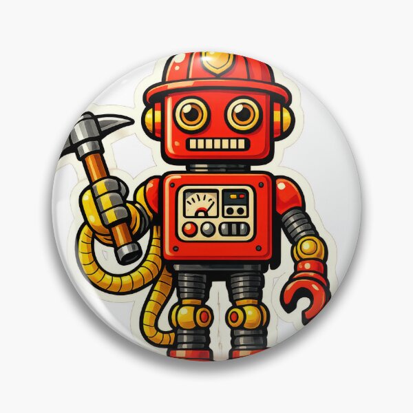 Artikelvorschau, Feuerwehr-Roboter-Vintage-Spielzeug entworfen und verkauft von chapistore.