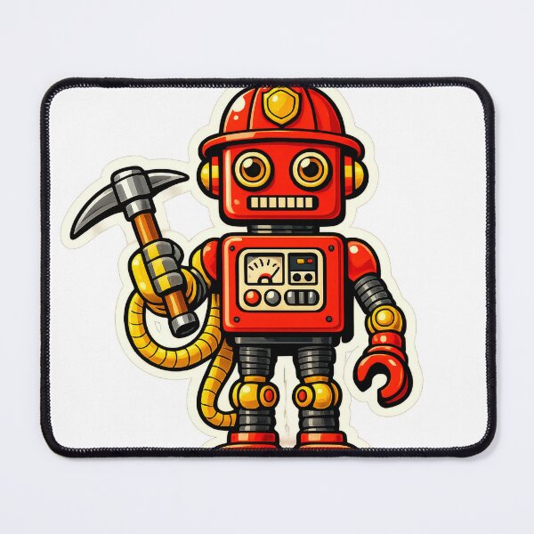 Item preview, Fireman Robot Vintage Toy designed and sold by chapistore.