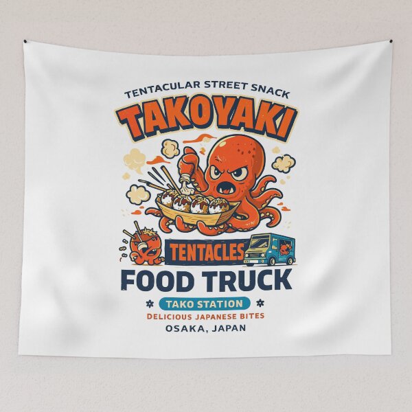 Item preview, Takoyaki Food Truck designed and sold by Matinez Pink.