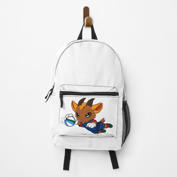 Item preview, Cute Goat Playing Football Cartoon designed and sold by Phyllya Design.