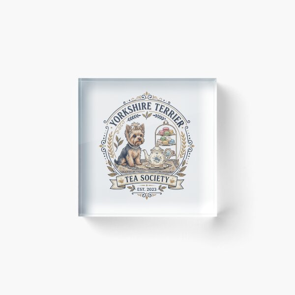 Item preview, Yorkshire Terrier Tea Society High Afternoon Teatime designed and sold by PictoVibe.
