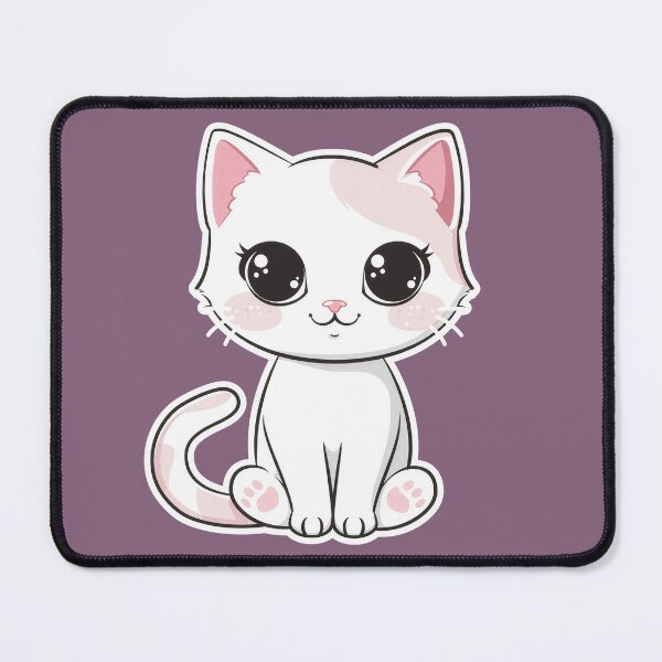 Item preview, Cute Kawaii Pastel Kitten Sticker Art designed and sold by Phongphut.