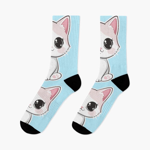Item preview, Cute Kawaii Pastel Kitten Sticker Art designed and sold by Phongphut.
