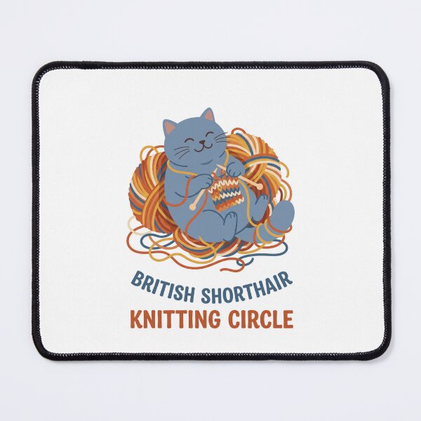 Item preview, British Shorthair Knitting Circle Crochet Wool Craft designed and sold by PictoVibe.