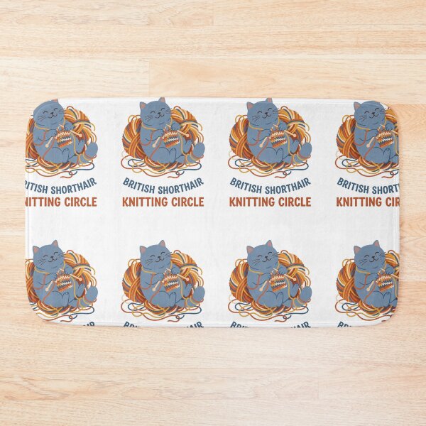 Item preview, British Shorthair Knitting Circle Crochet Wool Craft designed and sold by PictoVibe.