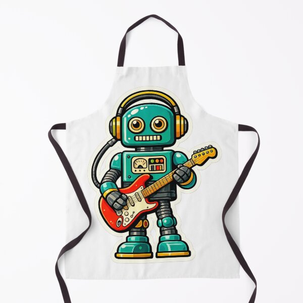 Item preview, guitarrist robot retro toy designed and sold by chapistore.