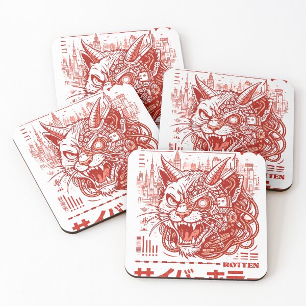 Item preview, Cyber Horror Cat designed and sold by Matinez Pink.