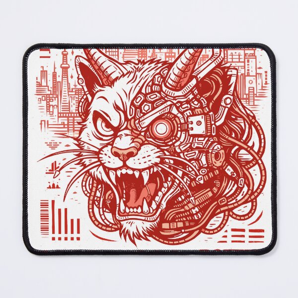 Item preview, Cyber Horror Cat designed and sold by Matinez Pink.