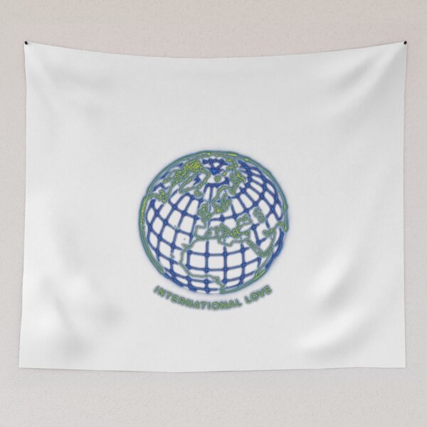Item preview, International Love Global Romance Retro Music Quote designed and sold by Hientari.