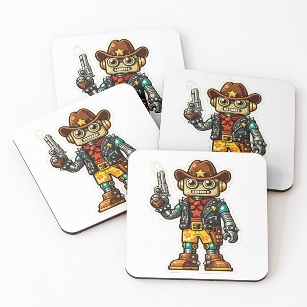 Aperçu de l'œuvre Robot pistolero, jouet vintage créée et vendue par chapistore.