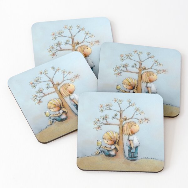 Item preview, Cute Whimsical Children Under Tree in Nature designed and sold by Karin Taylor.