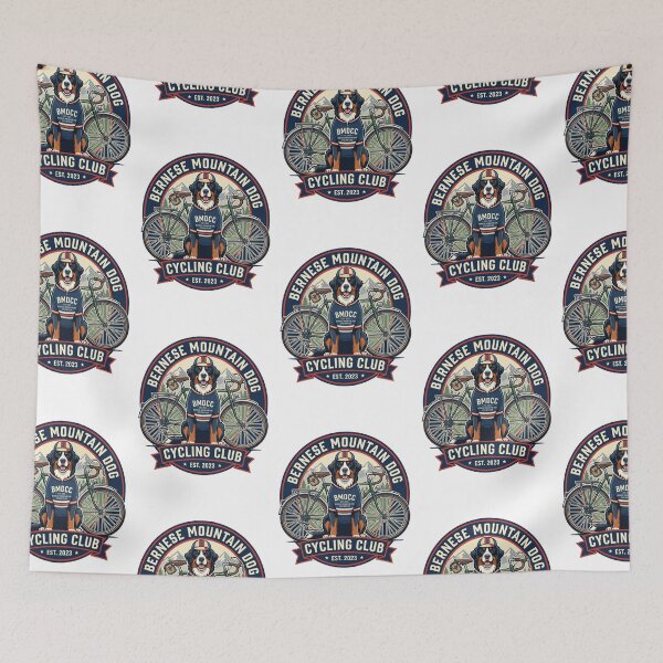 Item preview, Bernese Mountain Dog Cycling Club Bicycle Tour Sports designed and sold by PictoVibe.