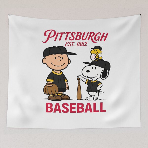 Artikelvorschau, Pittsburgh Baseball Peanuts Pirates Crossover entworfen und verkauft von WilliamFerris.