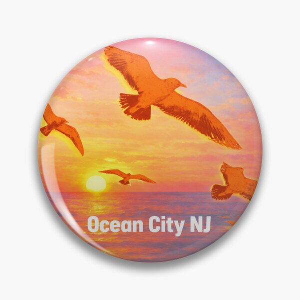 Item preview, Ocean City New Jersey designed and sold by Broken Antler Designs .