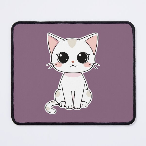 Item preview, Cute Kawaii Pastel Kitten Sticker Art designed and sold by Phongphut.