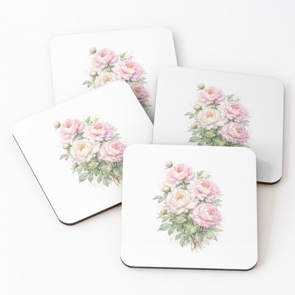 Item preview, Water color Peonies designed and sold by ZippyVibes81.