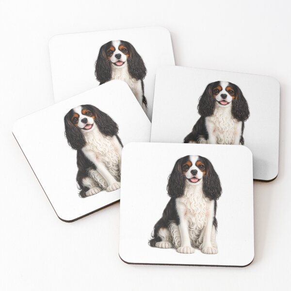 Item preview, King Charles Cavalier Spaniel Dog Tricolor  designed and sold by BackgroundND.
