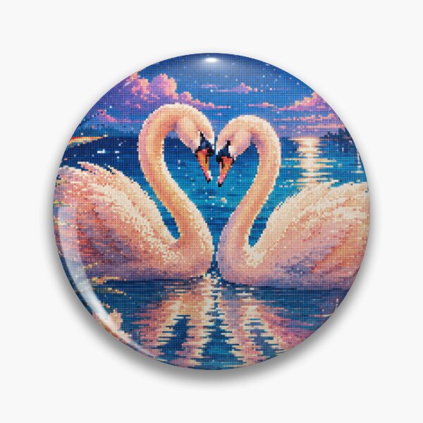 Item preview, Swan Couple Tropical Date Night designed and sold by A-C-G.