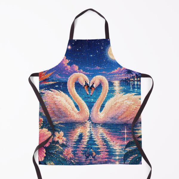 Item preview, Swan Couple Tropical Date Night designed and sold by A-C-G.