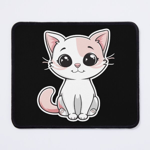 Item preview, Cute Kawaii Pastel Kitten Sticker Art designed and sold by Phongphut.