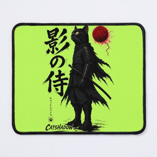 Item preview, CatShadow Black Samurai Cat Warrior designed and sold by Espinazul.