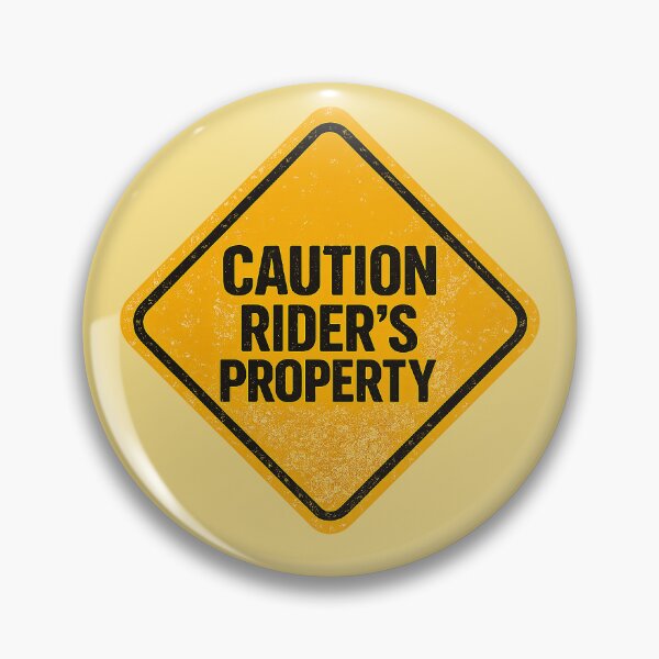 Item preview, Yellow Caution Rider’s Property Funny Water Sports Sign designed and sold by Islabonita..