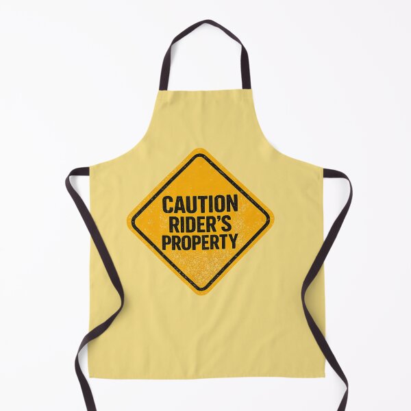 Item preview, Yellow Caution Rider’s Property Funny Water Sports Sign designed and sold by Islabonita..