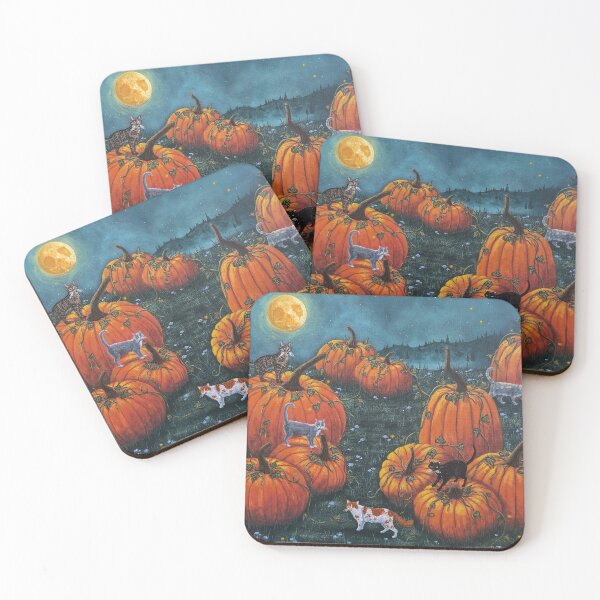 Item preview, The Pumpkin Patch Cats designed and sold by mysticearth.