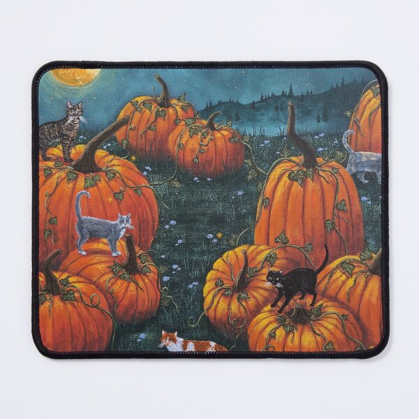 Item preview, The Pumpkin Patch Cats designed and sold by mysticearth.