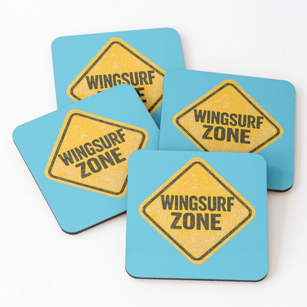 Item preview, Blue Vintage Wingsurf  Zone Warning Sign designed and sold by Islabonita..