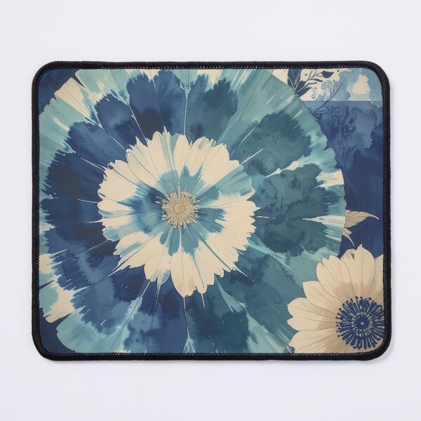 Item preview, Shibori In Bloom Indigo designed and sold by WeaveSphere.