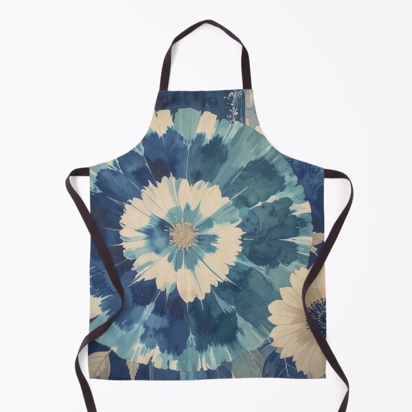 Item preview, Shibori In Bloom Indigo designed and sold by WeaveSphere.