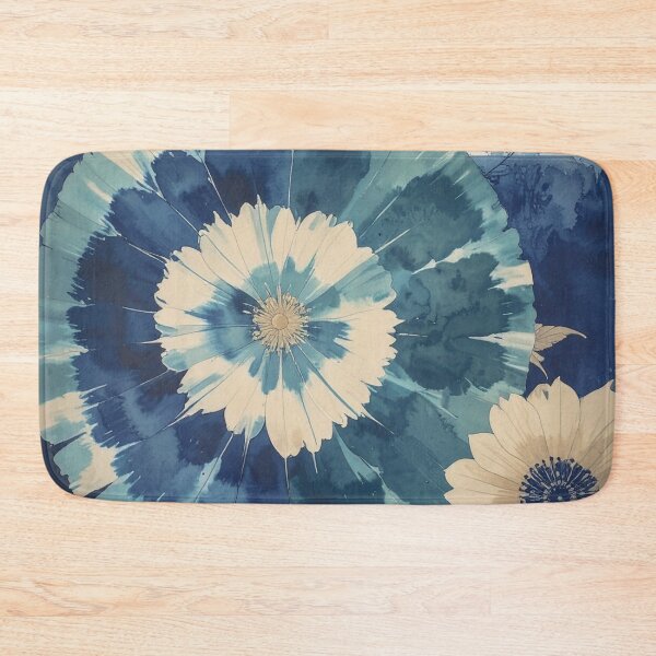 Item preview, Shibori In Bloom Indigo designed and sold by WeaveSphere.