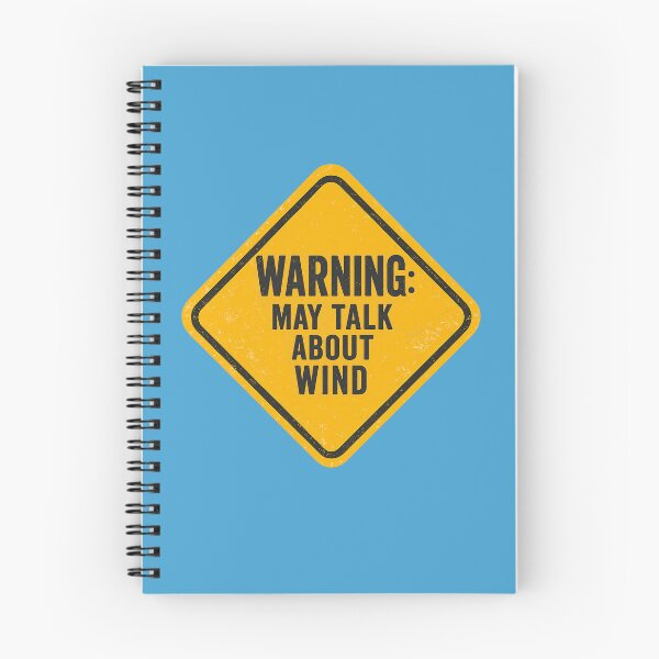 Item preview, Blue Warning May Talk About Wind Funny Kitesurf Gift designed and sold by Islabonita..