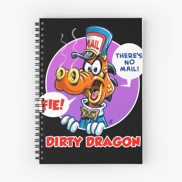 Item preview, Shaggy Gray Dragon Creature Character With Orange Horns Smiling designed and sold by almax0438.