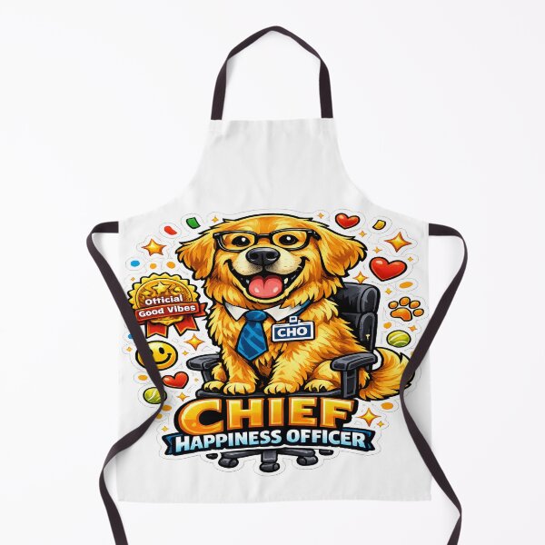 Item preview, Chief Happiness Officer Funny Golden Retriever Office Dog Lover Gift designed and sold by ClaussShop.